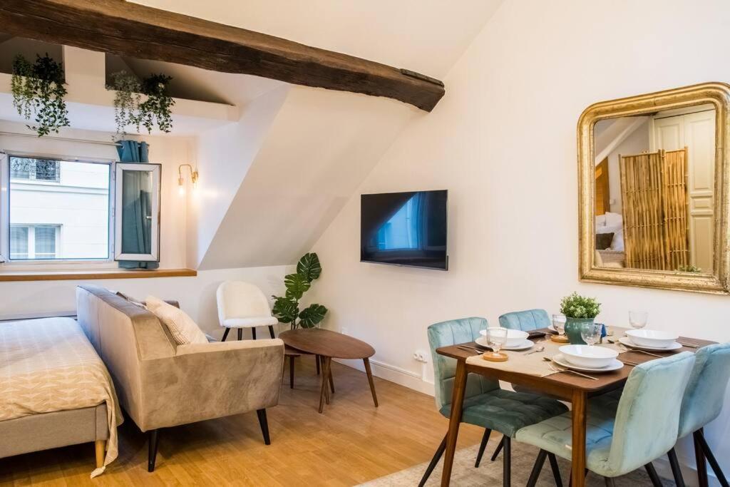 Spacious Studio In Paris Hyper Center - Smart Tv & Wifi - 4P Kültér fotó