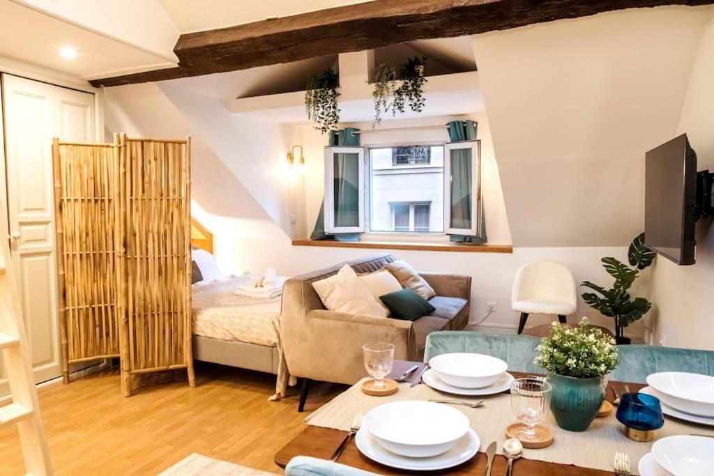 Spacious Studio In Paris Hyper Center - Smart Tv & Wifi - 4P Kültér fotó